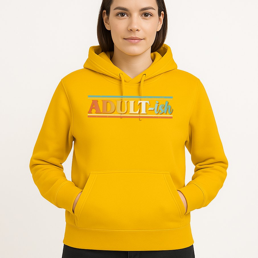 Funny Retro Adultish Hoodie