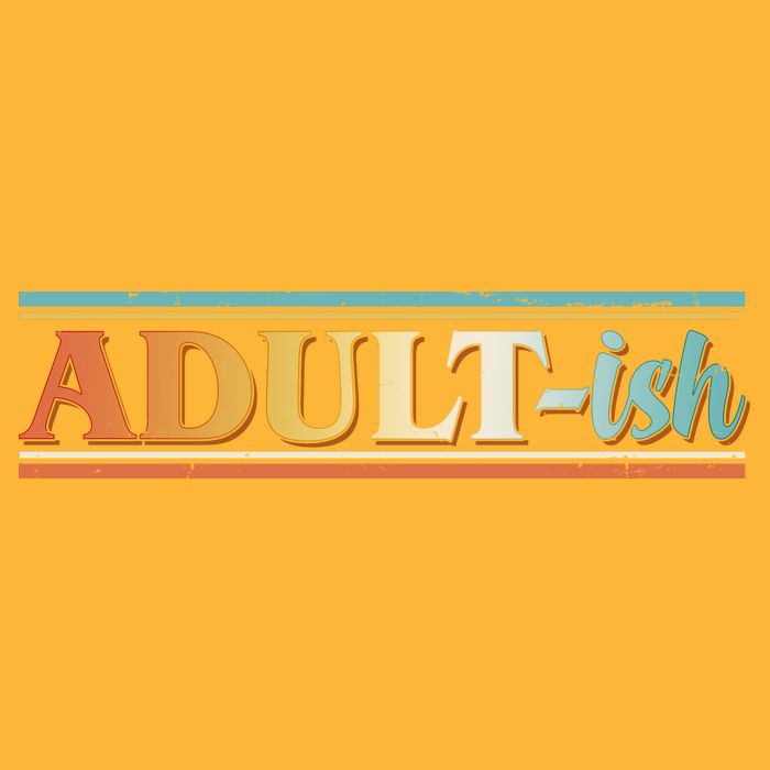 Funny Retro Adultish Baby Bodysuit