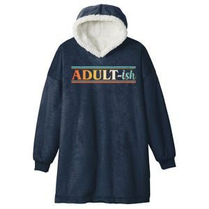 Funny Retro Adultish Hooded Wearable Blanket