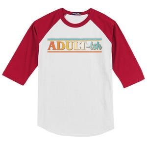 Funny Retro Adultish Kids Colorblock Raglan Jersey