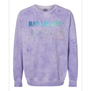 Funny Radiology Art For Rad Tech Radiologist Xray Colorblast Crewneck Sweatshirt