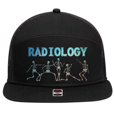 Funny Radiology Art For Rad Tech Radiologist Xray 7 Panel Mesh Trucker Snapback Hat