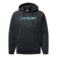 Funny Radiology Art For Rad Tech Radiologist Xray Performance Fleece Hoodie