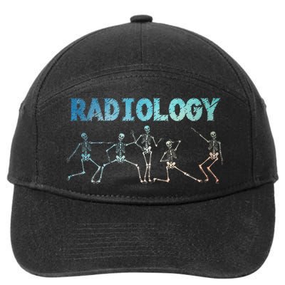 Funny Radiology Art For Rad Tech Radiologist Xray 7-Panel Snapback Hat