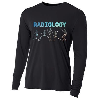 Funny Radiology Art For Rad Tech Radiologist Xray Cooling Performance Long Sleeve Crew