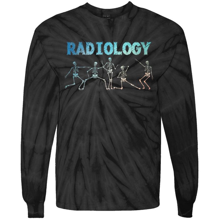 Funny Radiology Art For Rad Tech Radiologist Xray Tie-Dye Long Sleeve Shirt