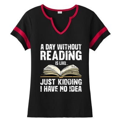 Funny Reading Art For Men Women Reader Book Lover Bookworm Ladies Halftime Notch Neck Tee