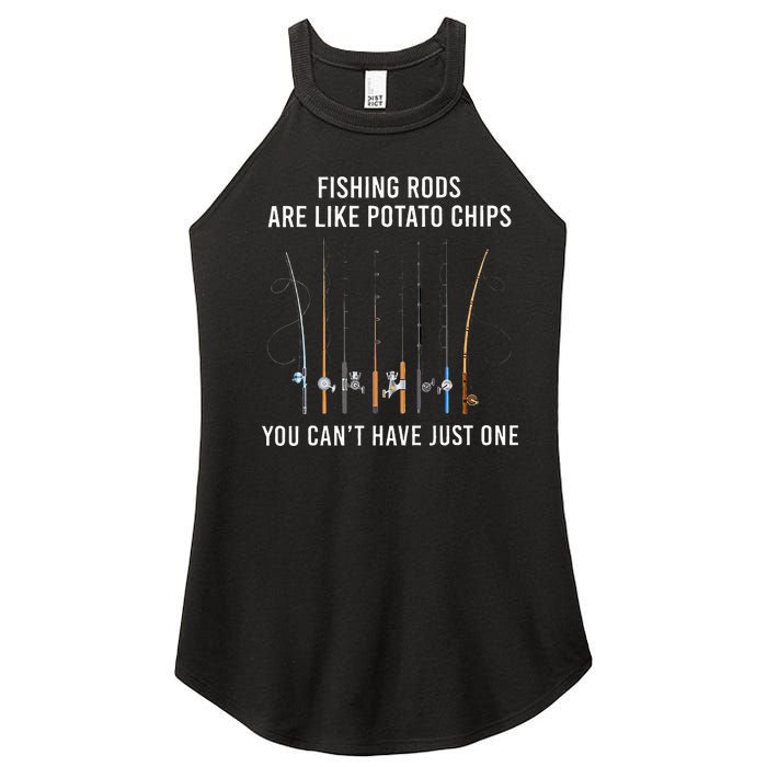 Fishing Rods Are Like Potato Chips You CanT Have Just One Women’s Perfect Tri Rocker Tank