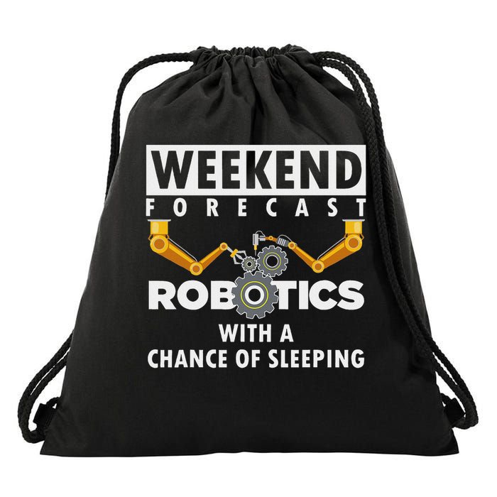 Funny Robotics Art For Women Robotics Engineer Robots Drawstring Bag