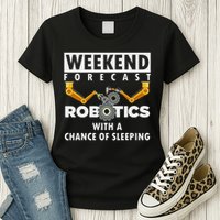 Funny Robotics Art For Women Robotics Engineer Robots Women's T-Shirt