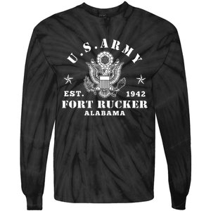 Fort Rucker Alabama Aviation Army Base Tie-Dye Long Sleeve Shirt