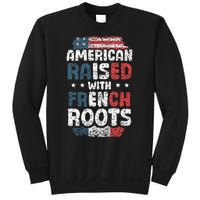 Funny Roots American French Us French American Flag Usa Sweatshirt