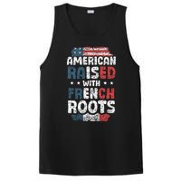 Funny Roots American French Us French American Flag Usa PosiCharge Competitor Tank