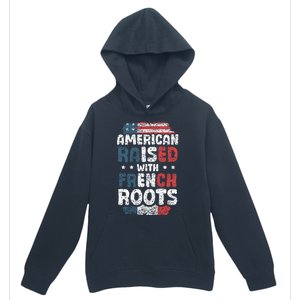 Funny Roots American French Us French American Flag Usa Urban Pullover Hoodie