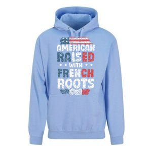 Funny Roots American French Us French American Flag Usa Unisex Surf Hoodie