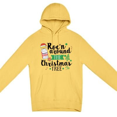 Funny RocN Around The Christmas Tree Er Ed Icu Care Nurse Cute Gift Premium Pullover Hoodie