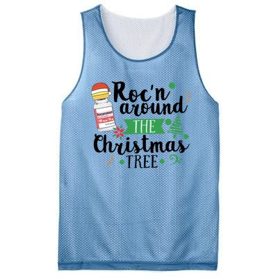 Funny RocN Around The Christmas Tree Er Ed Icu Care Nurse Cute Gift Mesh Reversible Basketball Jersey Tank