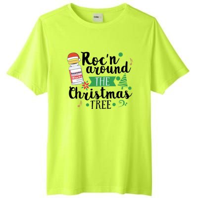 Funny RocN Around The Christmas Tree Er Ed Icu Care Nurse Cute Gift Tall Fusion ChromaSoft Performance T-Shirt