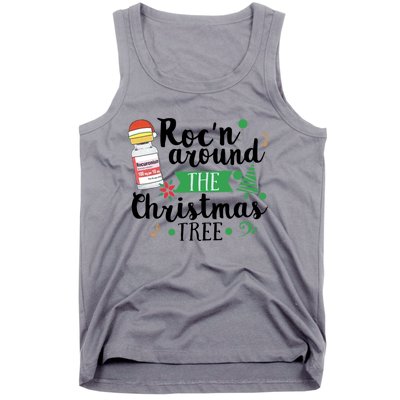 Funny RocN Around The Christmas Tree Er Ed Icu Care Nurse Cute Gift Tank Top