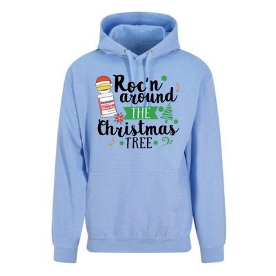 Funny RocN Around The Christmas Tree Er Ed Icu Care Nurse Cute Gift Unisex Surf Hoodie