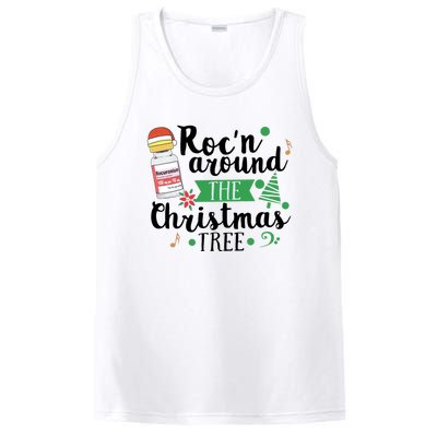 Funny RocN Around The Christmas Tree Er Ed Icu Care Nurse Cute Gift PosiCharge Competitor Tank