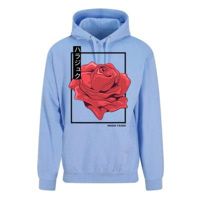 Floral Rose Art Japanese Flower Aesthetic Fashion Unisex Surf Hoodie