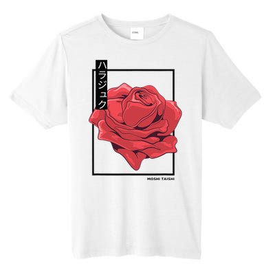 Floral Rose Art Japanese Flower Aesthetic Fashion Tall Fusion ChromaSoft Performance T-Shirt