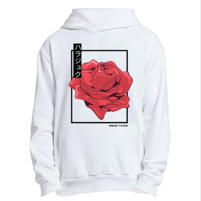 Floral Rose Art Japanese Flower Aesthetic Fashion Urban Pullover Hoodie