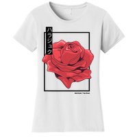 Floral Rose Art Japanese Flower Aesthetic Fashion Women's T-Shirt