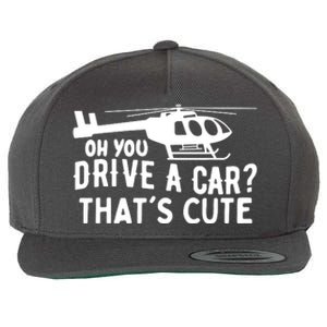 Funny Rotocraft Aviation Helicopter Pilot Wool Snapback Cap