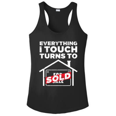 Funny Realtor Art Real Estate Agent Broker Design Ladies PosiCharge Competitor Racerback Tank