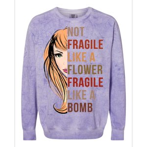 Fragile Like A Bomb Colorblast Crewneck Sweatshirt