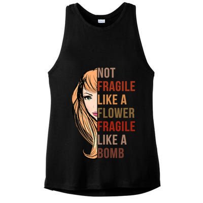 Fragile Like A Bomb Ladies PosiCharge Tri-Blend Wicking Tank