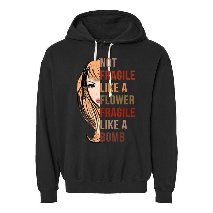 Fragile Like A Bomb Garment-Dyed Fleece Hoodie