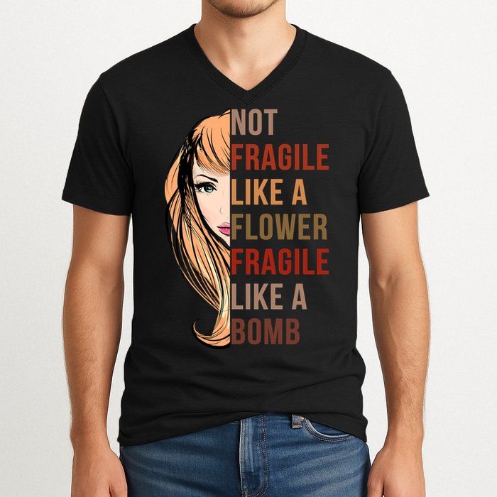 Fragile Like A Bomb V-Neck T-Shirt
