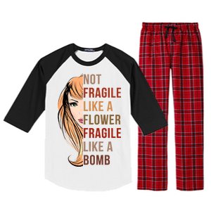 Fragile Like A Bomb Raglan Sleeve Pajama Set