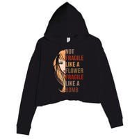 Fragile Like A Bomb Crop Fleece Hoodie