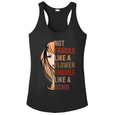 Fragile Like A Bomb Ladies PosiCharge Competitor Racerback Tank