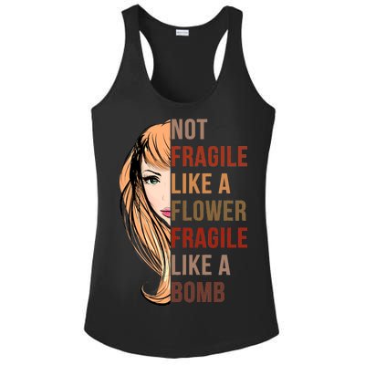 Fragile Like A Bomb Ladies PosiCharge Competitor Racerback Tank