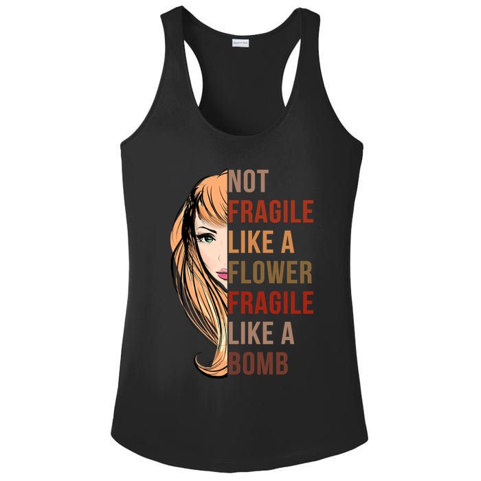 Fragile Like A Bomb Ladies PosiCharge Competitor Racerback Tank