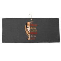 Fragile Like A Bomb Large Microfiber Waffle Golf Towel