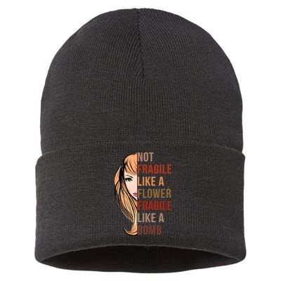 Fragile Like A Bomb Sustainable Knit Beanie