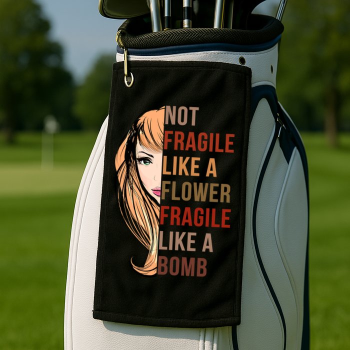 Fragile Like A Bomb Golf Towel