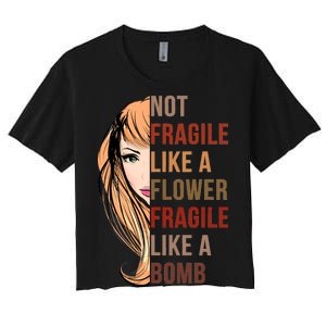 Fragile Like A Bomb Women's Crop Top Tee