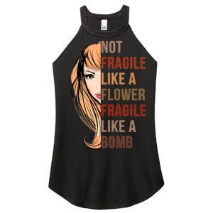 Fragile Like A Bomb Women's Perfect Tri Rocker Tank