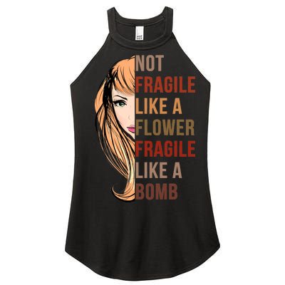 Fragile Like A Bomb Women’s Perfect Tri Rocker Tank