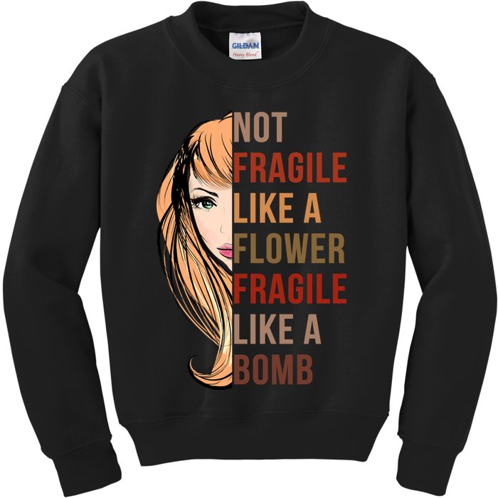 Fragile Like A Bomb Kids Sweatshirt