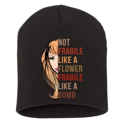 Fragile Like A Bomb Short Acrylic Beanie