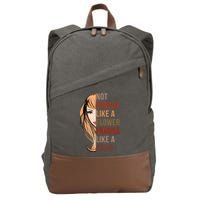 Fragile Like A Bomb Cotton Canvas Backpack