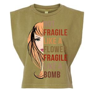 Fragile Like A Bomb Garment-Dyed Women's Muscle Tee